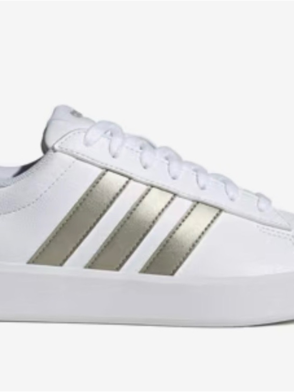 Adidas Grand Court 2.0 white and gray sneakers size 8 1/2